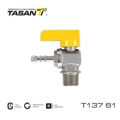 الطاقة اليدوية 72.5Psi زاوية الغاز الكرة صمام 1/2 بوصة صمام الغاز T137 61