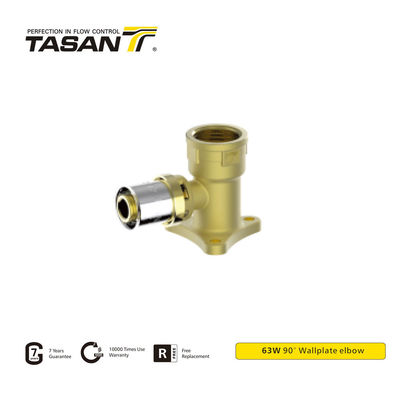 قابل للتخصيص 20-2.0 × F3 / 4 "تركيبات ضغط نحاسية 90 درجة كوع لوحة الحائط 63W