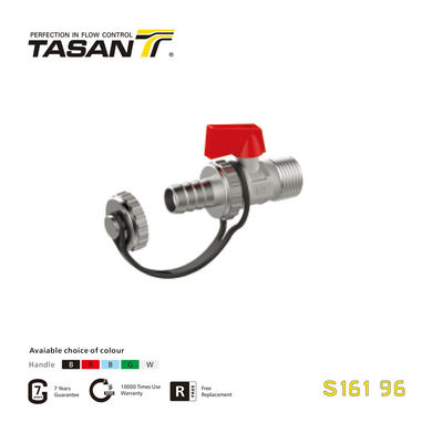 S161 96 صمام غلاية نحاسي ISO 228 Thread 232 Psi بمقبض L من الألومنيوم