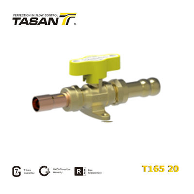 TASAN 1/2 "X14mm / 16mm خرطوم خط الغاز صمام الكرة صمام الغاز اليدوي T165 20