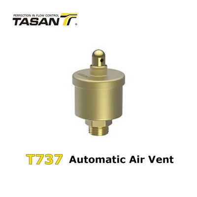 145 Psi نصف بوصة صمام إطلاق هواء تلقائي نحاسي تنفيس هواء أوتوماتيكي T737