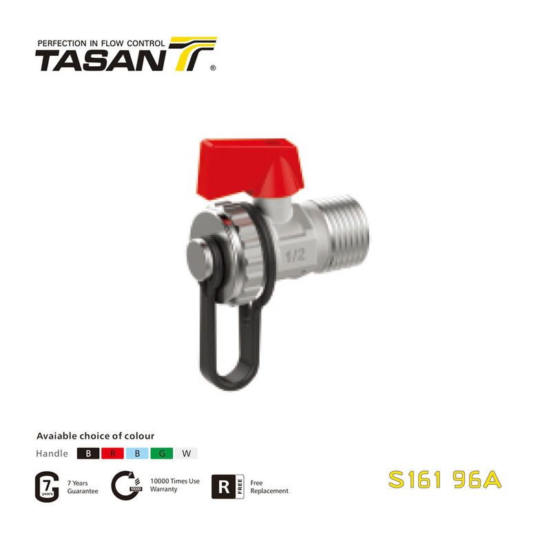 S161 96A النحاس الكرة صمام المرجل ذكر ISO 228 موضوع 16 بار ، 3/8 '' ~ 1/2 &quot;